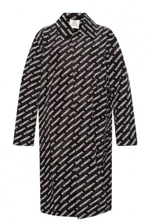 Coat with logo od VETEMENTS