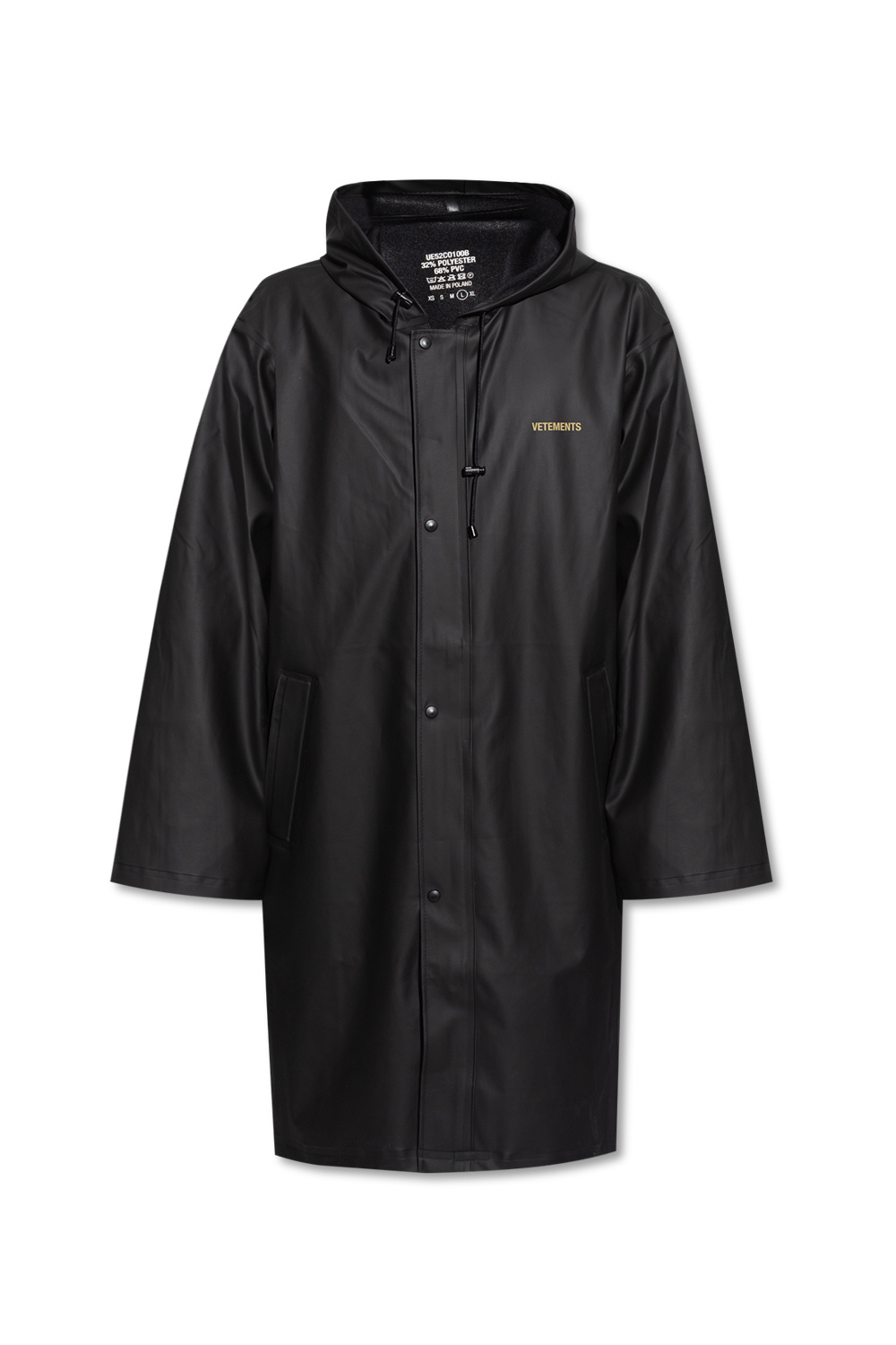 VETEMENTS Rain coat with logo