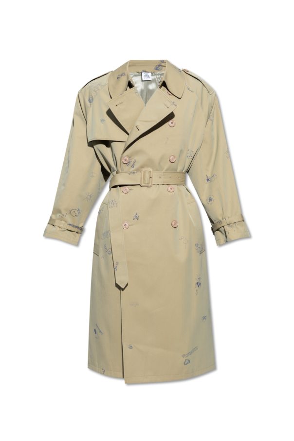 Cotton trench coat od VETEMENTS