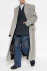 VETEMENTS GREY Double-breasted coat