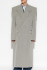 VETEMENTS GREY Double-breasted coat