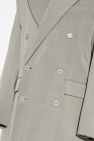 VETEMENTS GREY Double-breasted coat