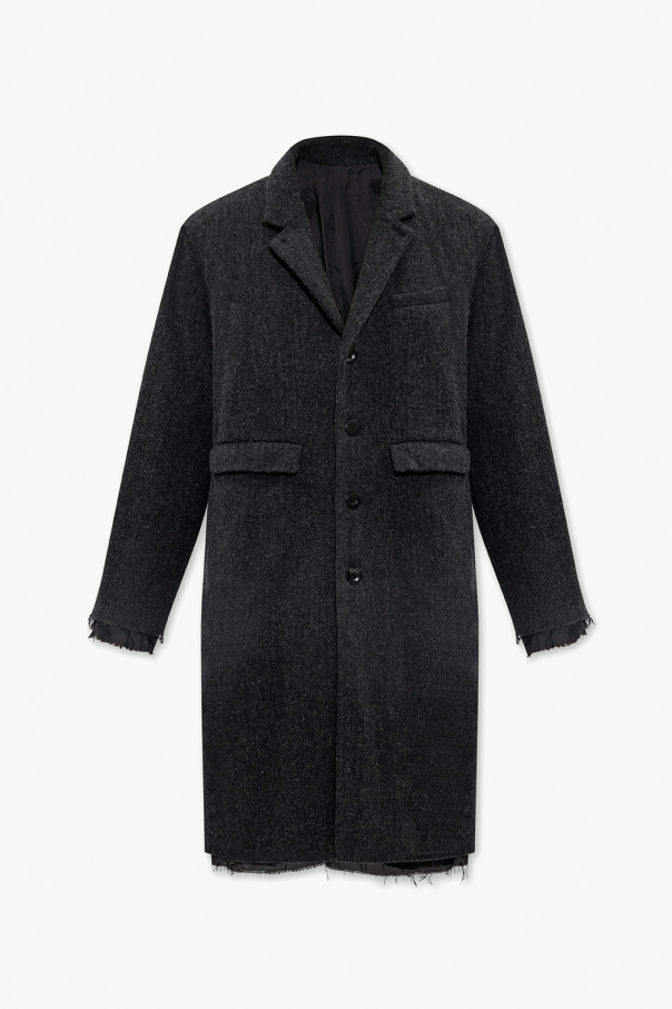 Undercover BLACK Coat with vintage effect