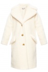 Red Valentino cream Faux-fur coat