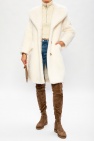 Red Valentino cream Faux-fur coat
