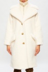 Red Valentino cream Faux-fur coat