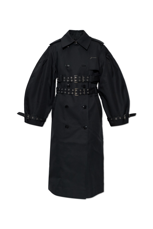 Cotton trench coat with belt od Ganni