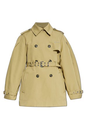 Short double-breasted trench coat