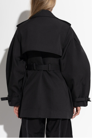 Ganni Trench corto de doble botonadura