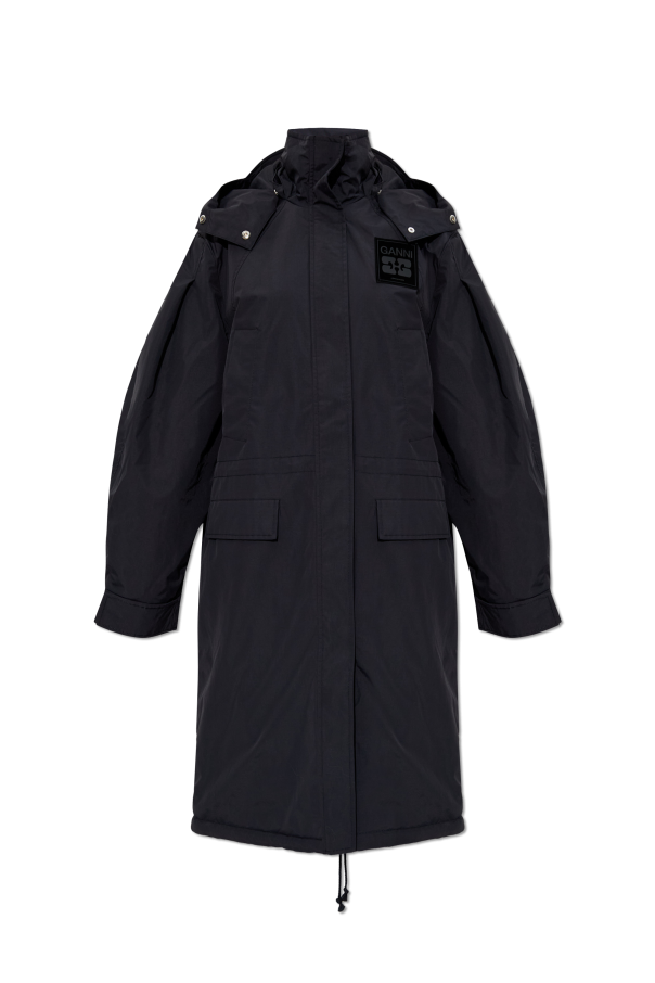 Long jacket with logo od Ganni