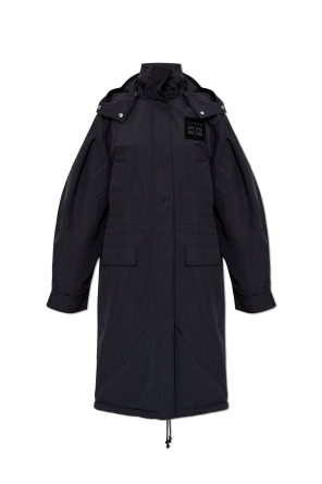 Long jacket with logo