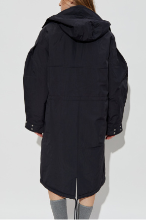 Ganni Long jacket with logo