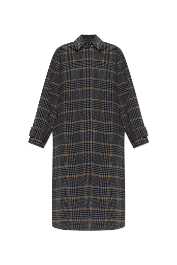 Wool coat in check pattern od Paul Smith