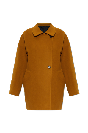 Wool Coat with Double-Breasted Closure