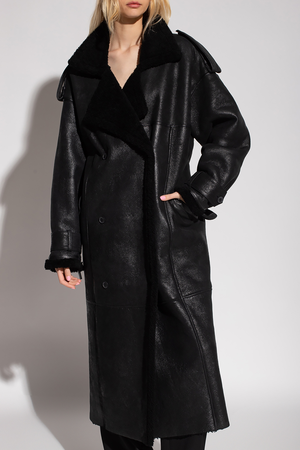 The Mannei ‘Jordan’ long shearling coat