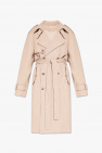 The Mannei beige ‘Soria’ sequinned trench coat