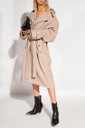 The Mannei beige ‘Soria’ sequinned trench coat