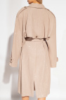 The Mannei beige ‘Soria’ sequinned trench coat