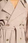 The Mannei beige ‘Soria’ sequinned trench coat