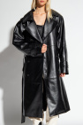 The Mannei ‘Soria’ leather trench coat