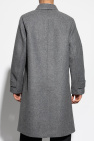 Officine Generale GREY Coat with wool finish