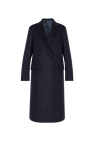 Officine Generale NAVY BLUE Wool coat