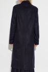 Officine Generale NAVY BLUE Wool coat
