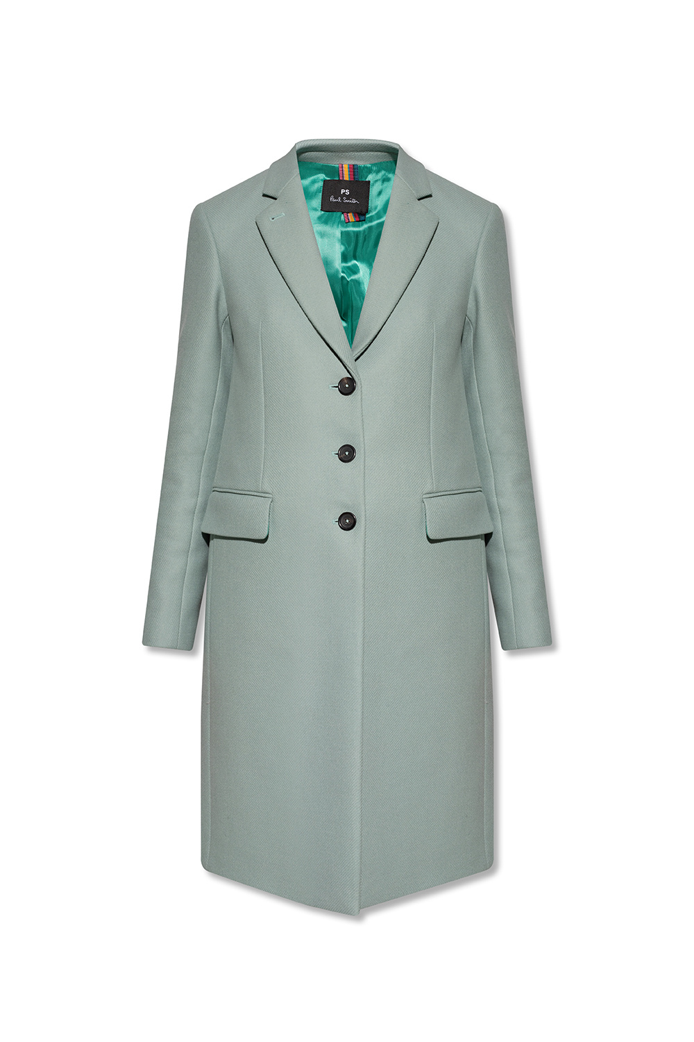 Ties / bows Coat with notch lapels