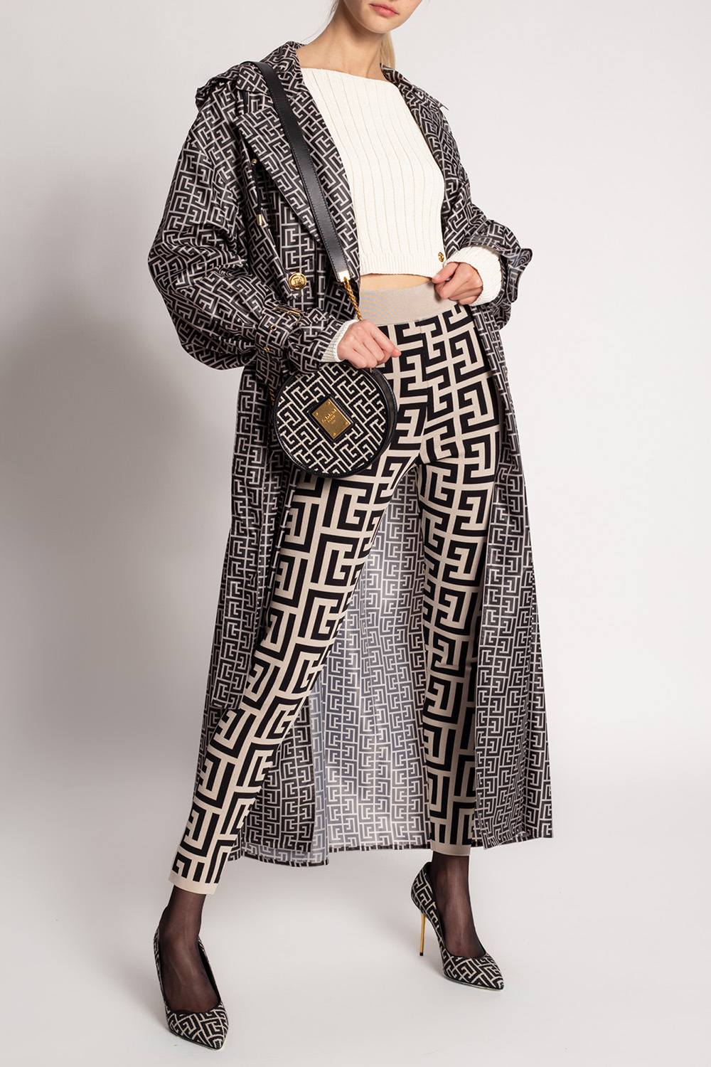 Balmain Patterned trench coat