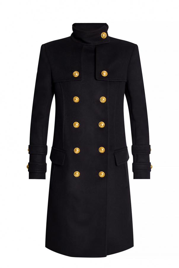 Balmain Monogrammed Trench Coat