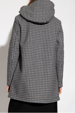 Love Moschino Coat with houndstooth pattern