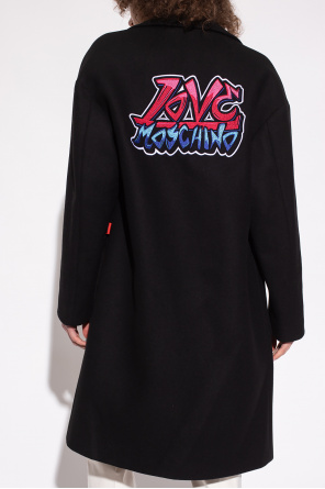 Love Moschino Coat with logo