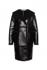 proenza button schouler tie dye effect dress item Vegan leather coat