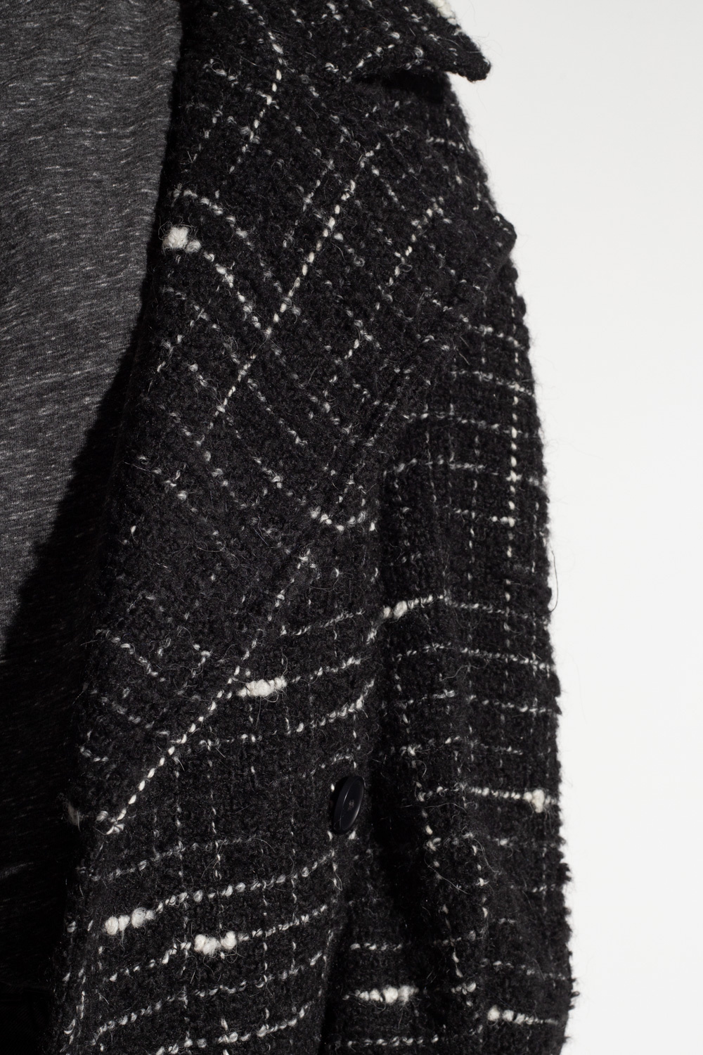 Iro ‘Derek’ tweed coat with belt