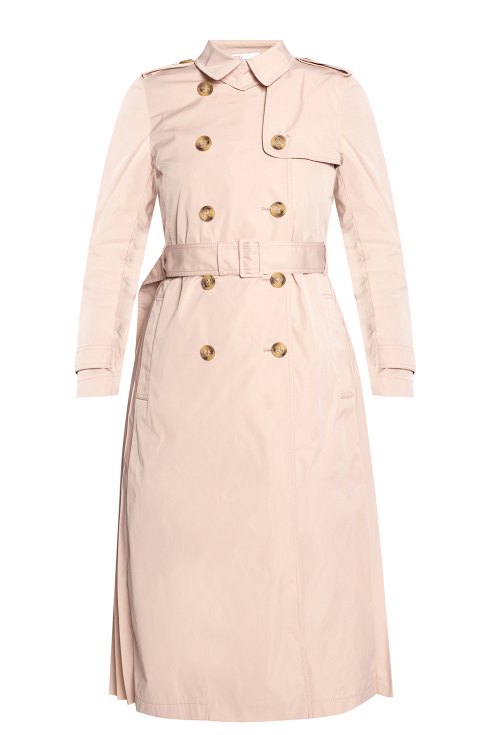 REDValentino Pleated Leather Trench Coat - Trench for Women