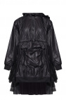 Red valentino boots Hooded coat
