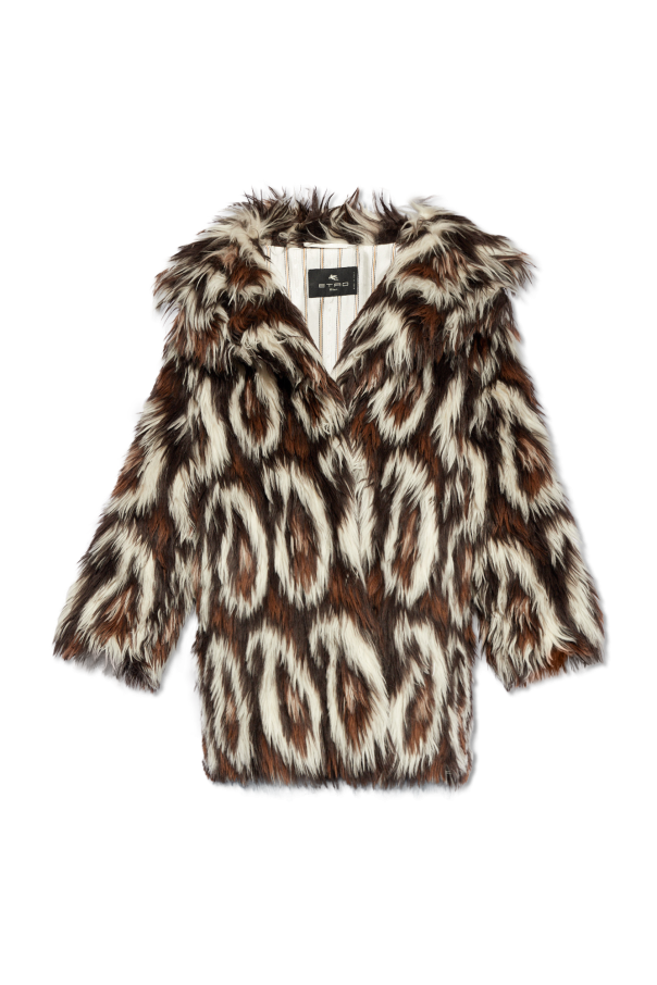 Shearling coat od Etro