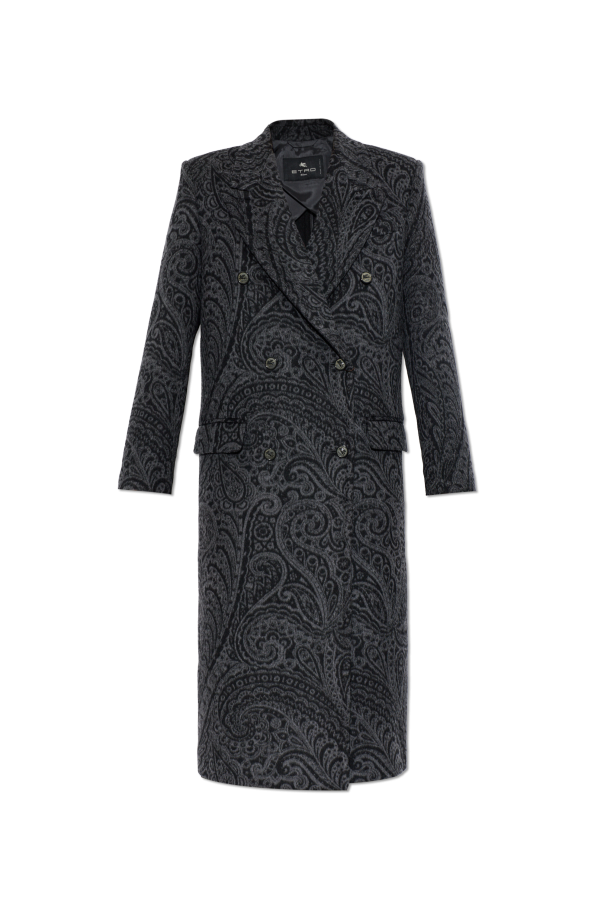 Double-breasted wool coat od Etro