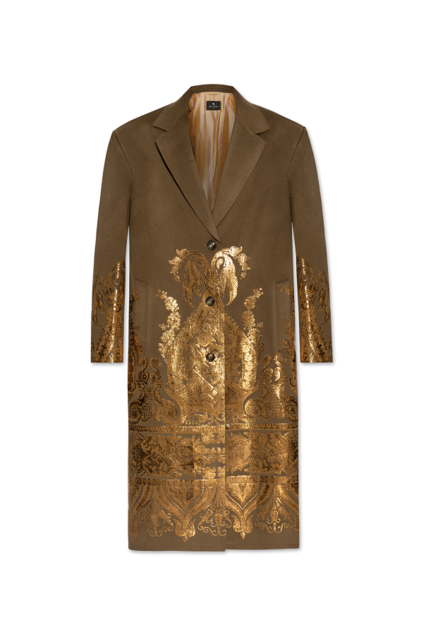 Etro Coat with shimmering print