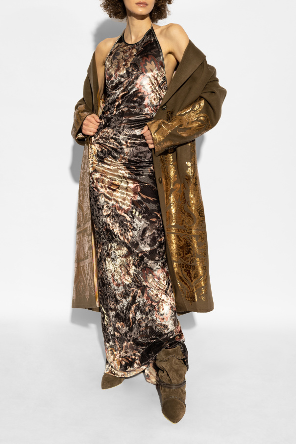 Etro Coat with shimmering print