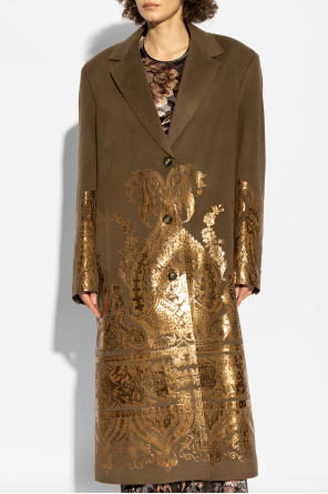 Etro Coat with shimmering print