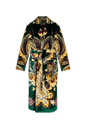 Samtmantel mit Gürtel