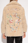Zadig & Voltaire beige ‘Laure’ faux-fur jacket