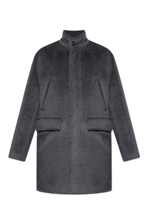 Gefütterter Mantel mit Stehkragen