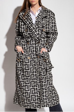 Balmain Monogrammed trench coat