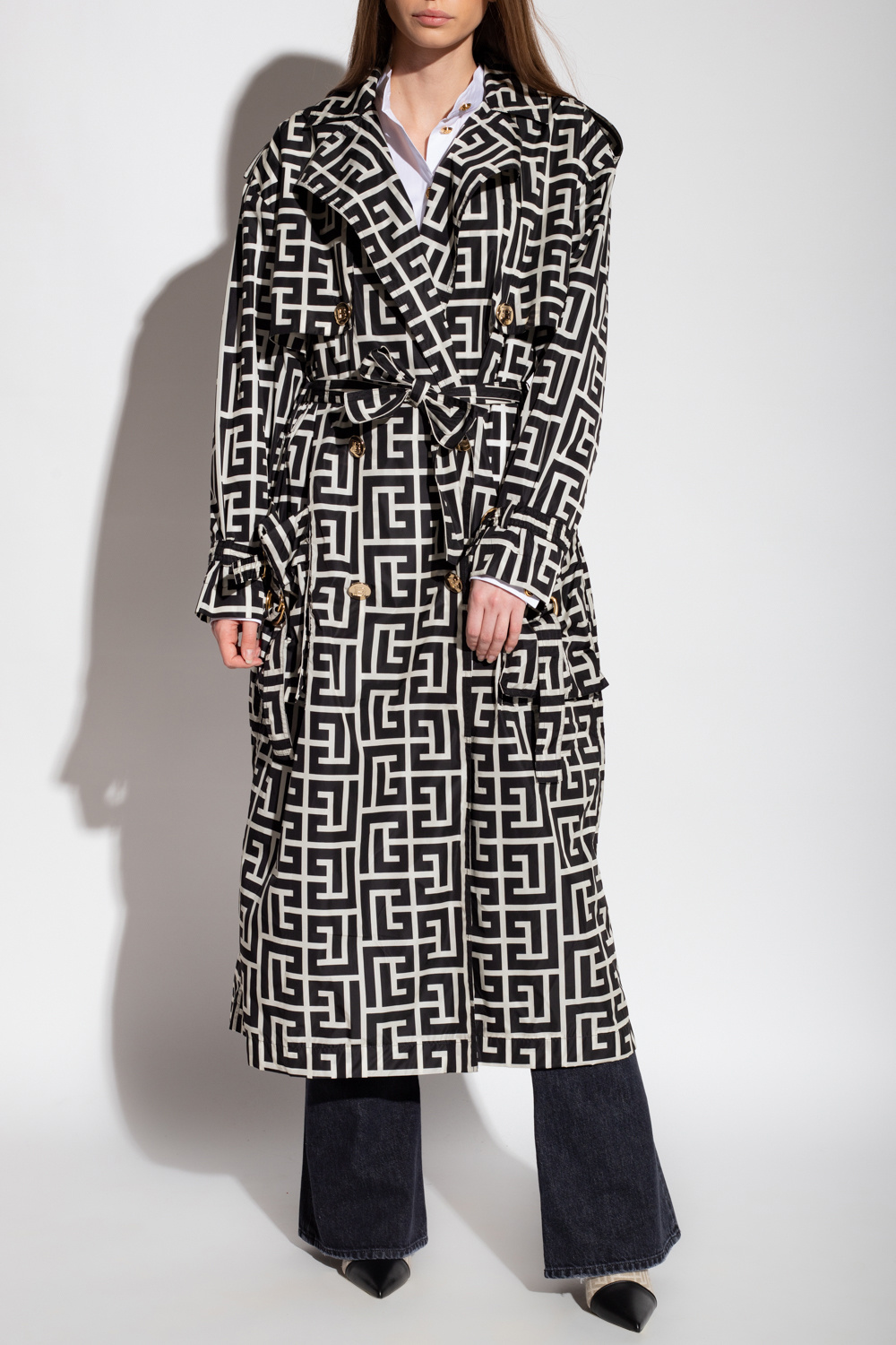 Balmain Monogrammed trench coat | Women's Clothing |