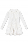 Red Valentino Crop coat with ruffle