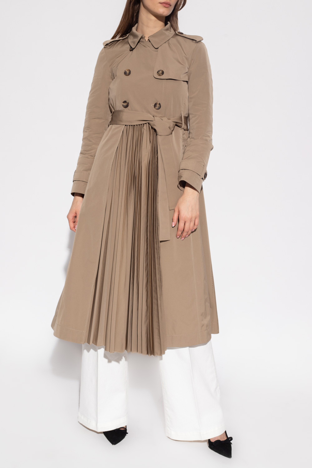 Red Valentino Pleated trench coat