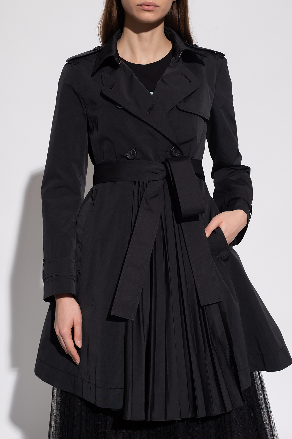 Red Valentino Pleated trench coat