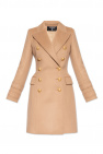 Balmain beige Wool double-breasted coat